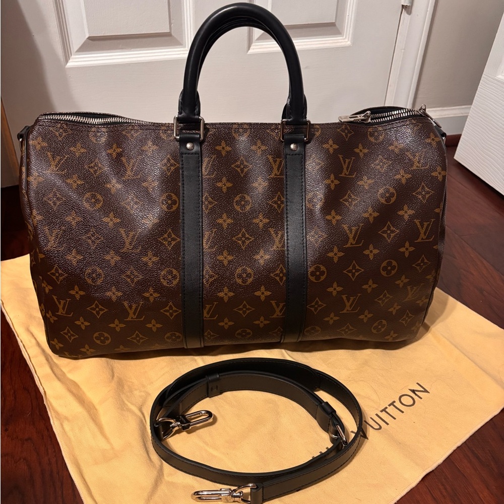⛔️SOLD⛔️ Louis Vuitton Macassar Keepall Bandouliere 45